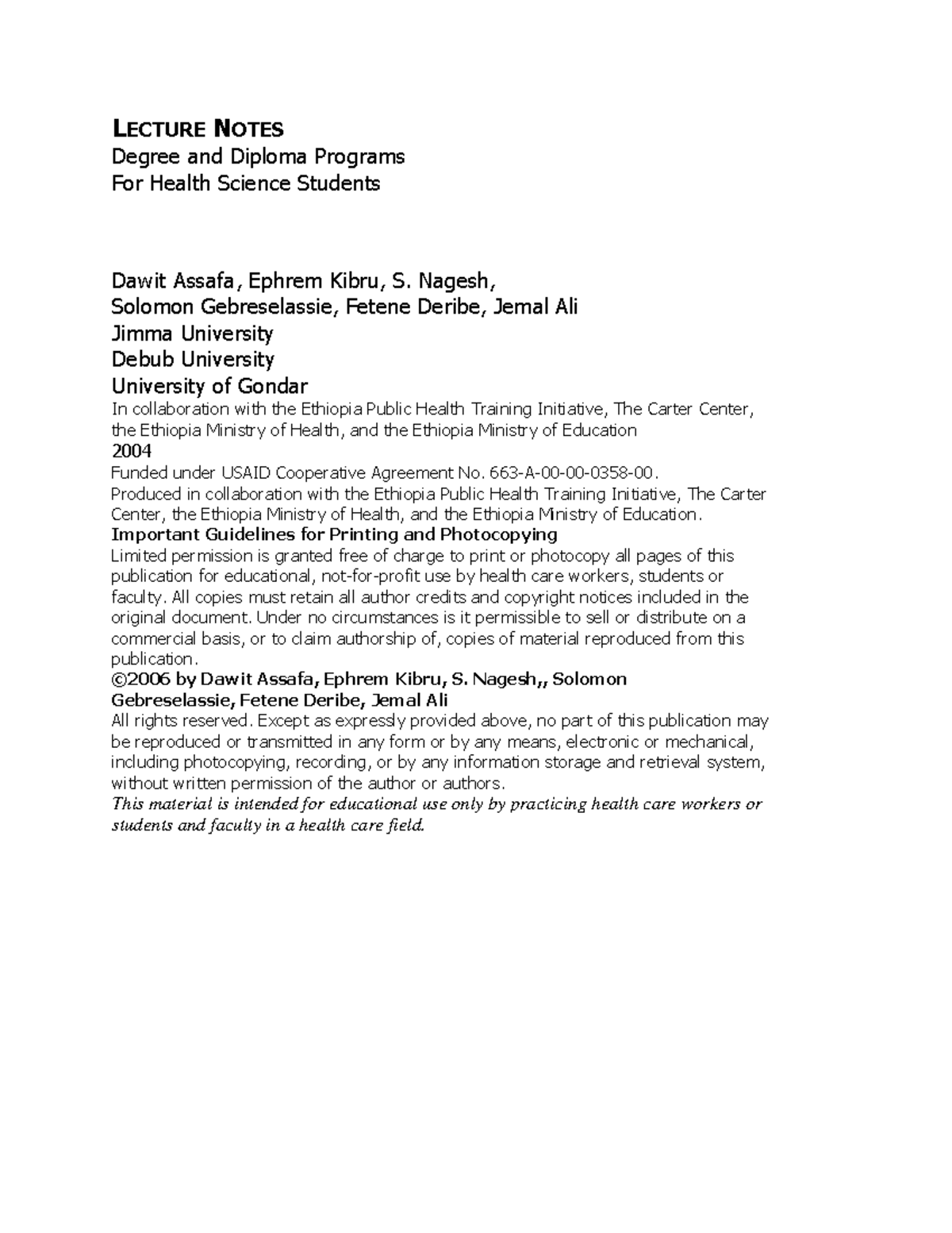 Lecturenotesparasitology 2-121101094658-phpapp 02 - LECTURE NOTES ...