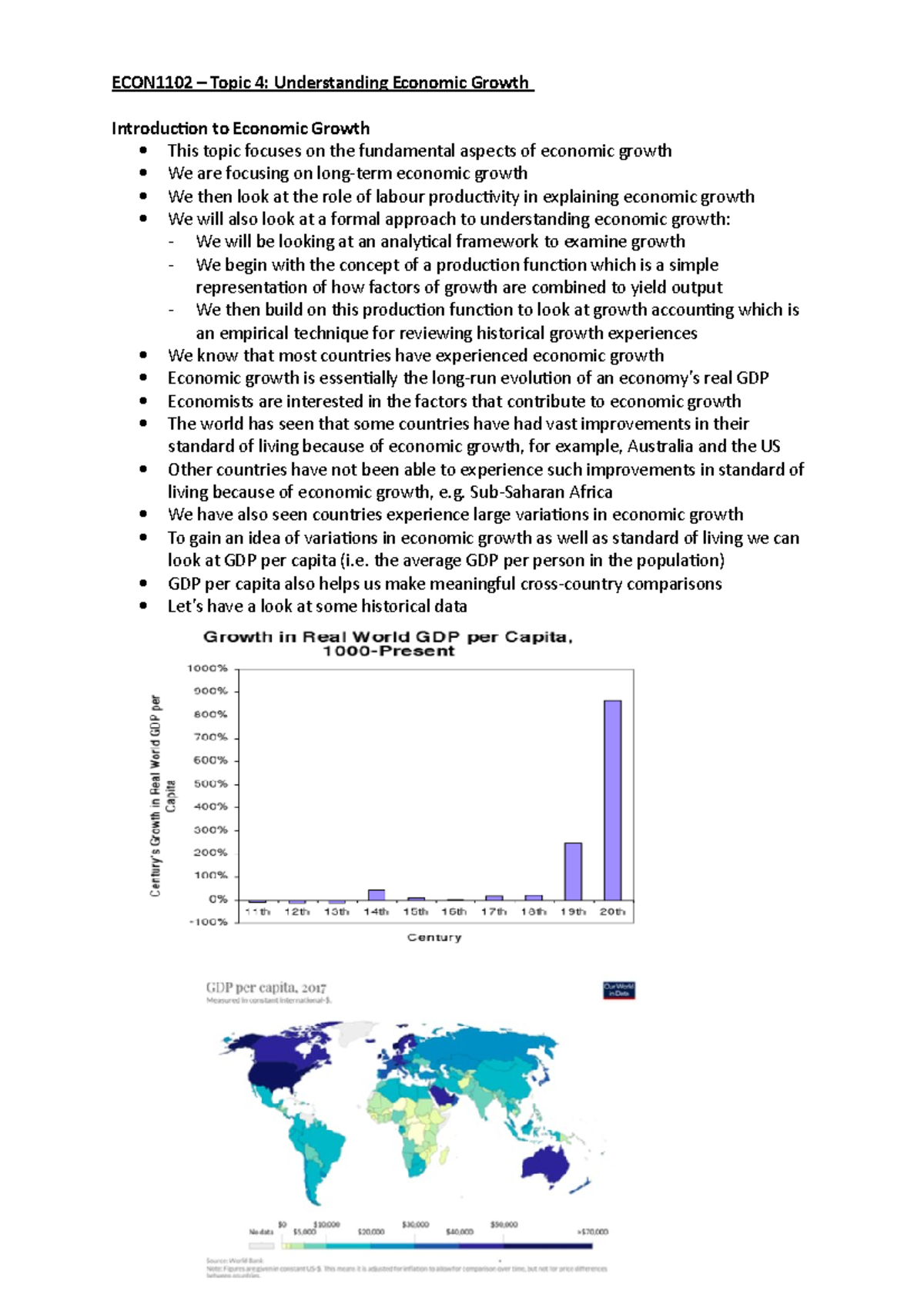 ECON1102 Topic 4 - Lecture Notes From Semester 2 2021 - ECON1102 ...