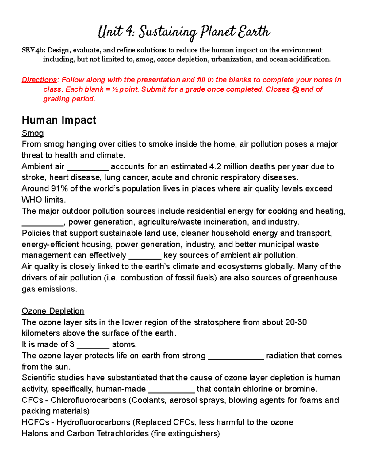 Kami Export - Amare Devezin - SEV4b Guided Notes - Unit 4: Sustaining ...