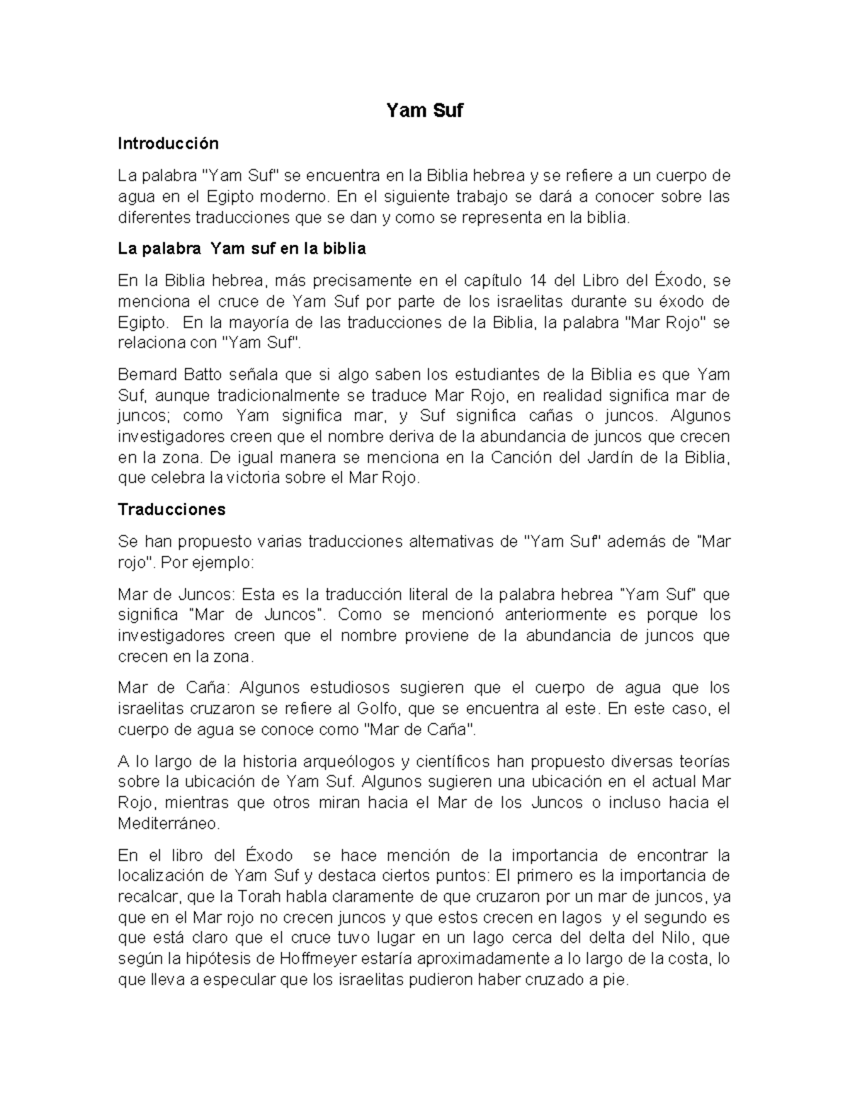 HI04 Yam Suf Texto descriptivo sobre el significado de la palabra Yam