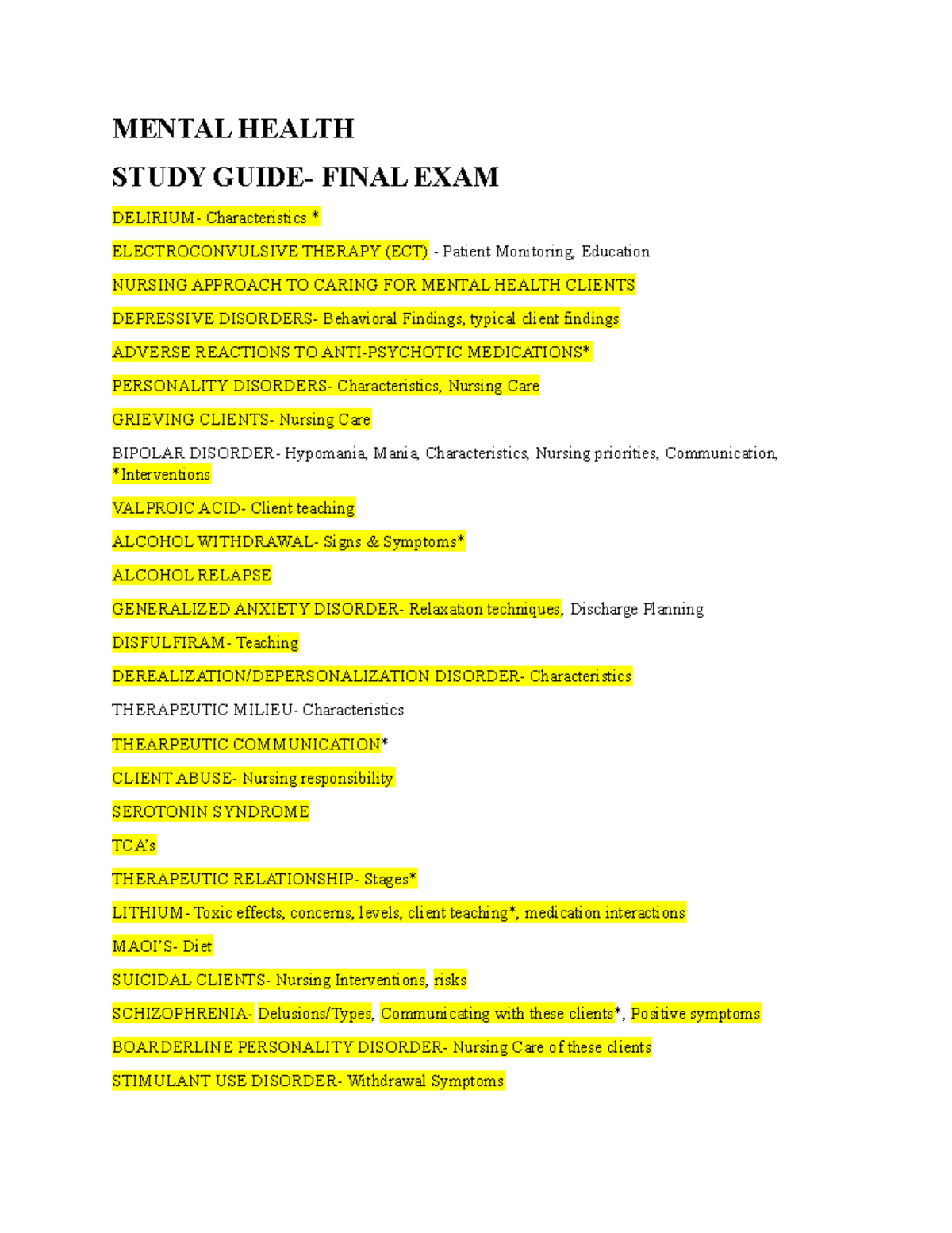 Final EXAM Study Guide-55dd4bd8-0947-4d85-af20-268e4d03b5aa - MENTAL ...