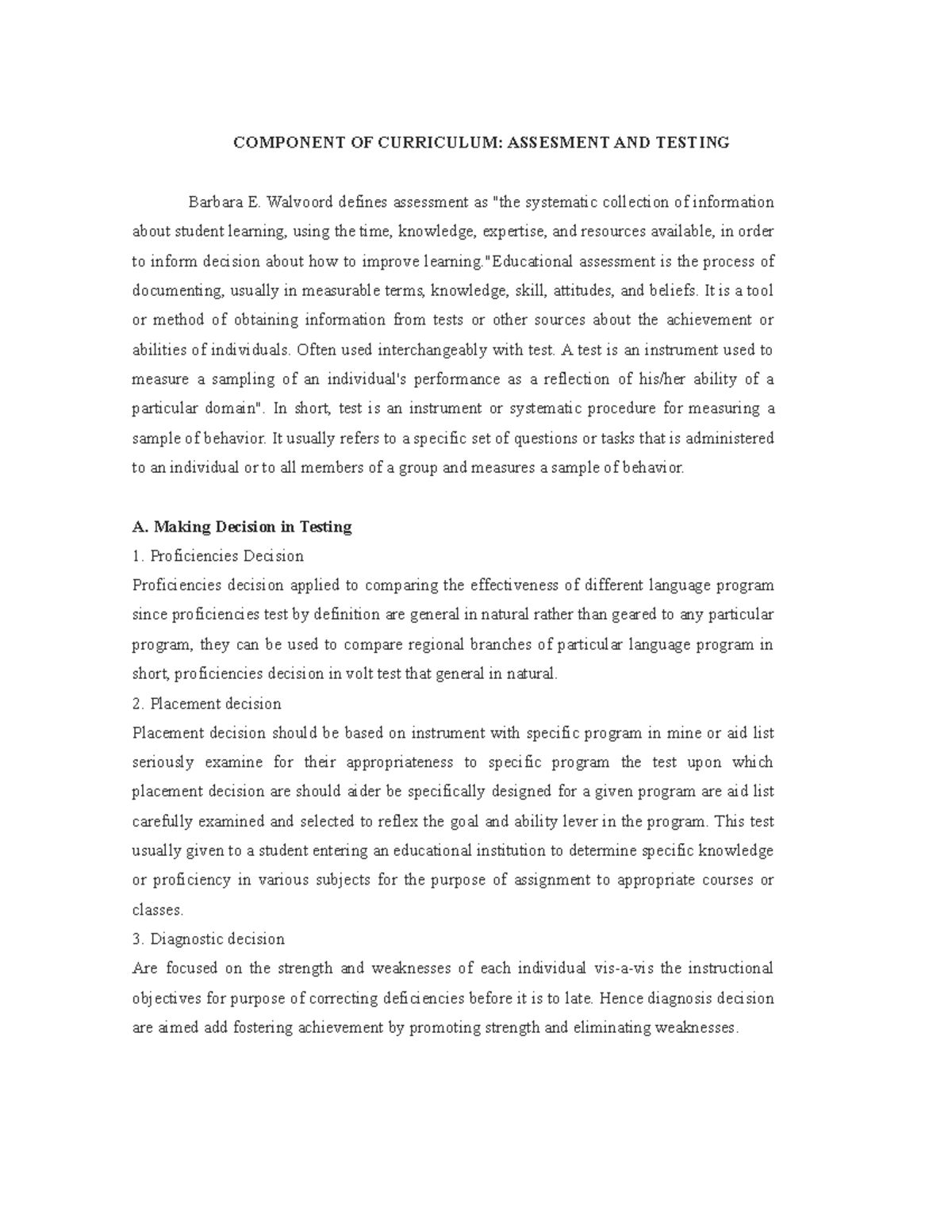 component-of-curriculum-assessment-and-testing-component-of