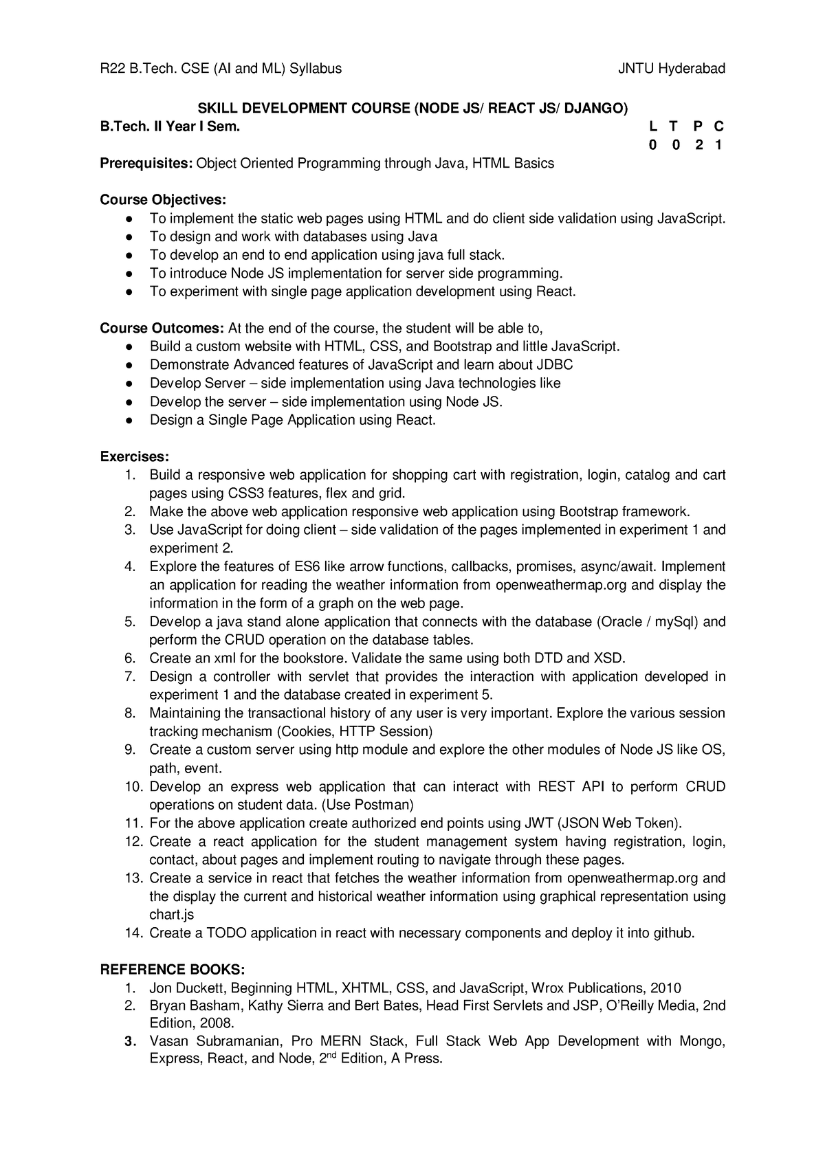 R22B.Tech.CSE(AIML)Iand IIYear Syllabus SDC LAB - R22 B. CSE (AI And ML ...