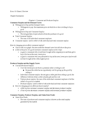 Econ 101 Exam 1 - Exam 1 Study Guide - Econ 101 Chp. 1, 2, 3, 4, And 9 ...