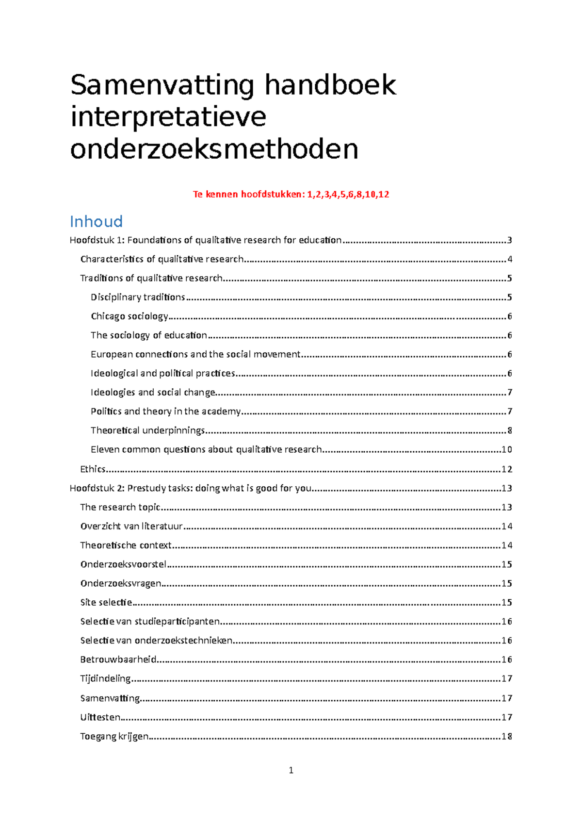 Samenvatting Handboek Interpretatieve Onderzoeksmethoden - Samenvatting ...