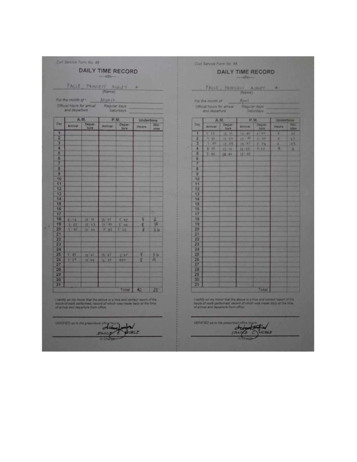 Aaaa - go go go - Civil Service Form No 48 Civil Service Form No 48 ...