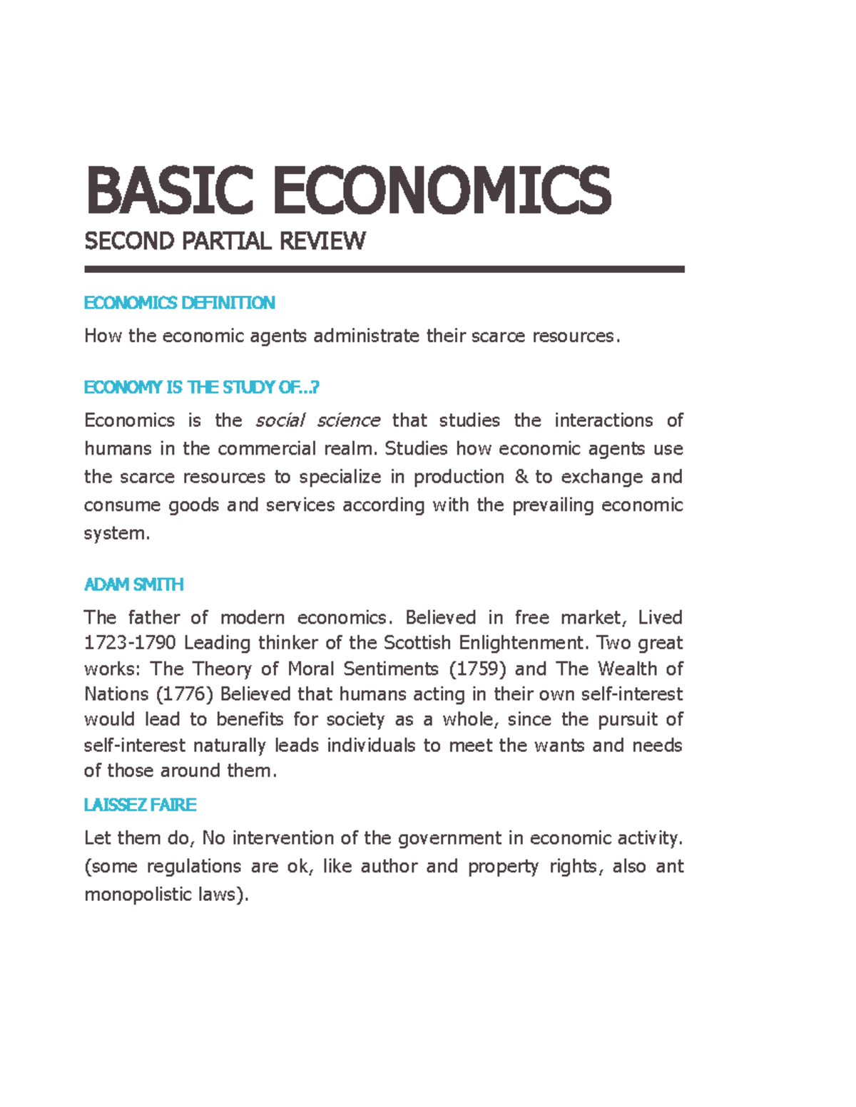 article review economics