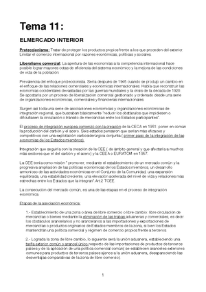TEMA 1 Origen Y Evolución Histórica DE LA Unión Europea - TEMA 1 ...