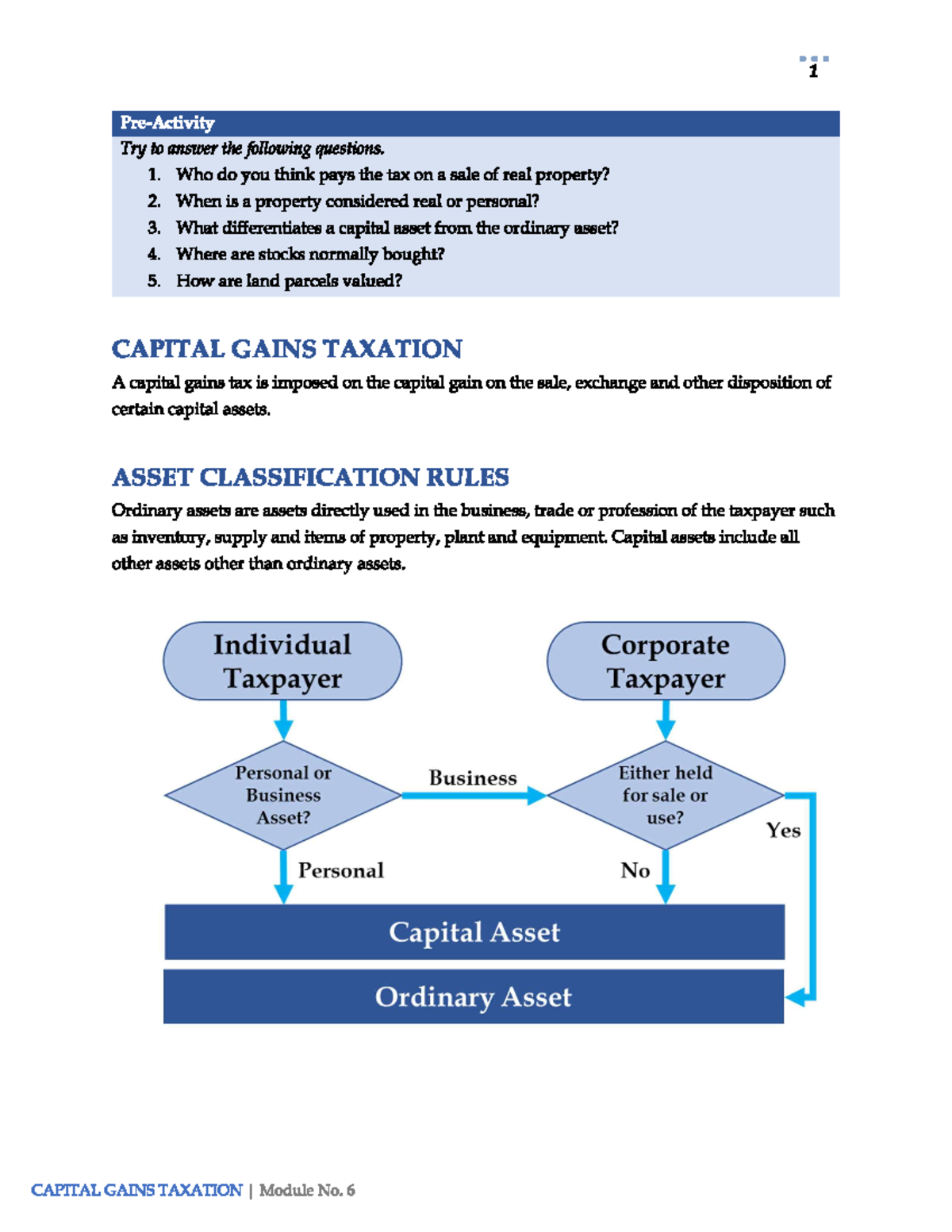 Module 6 - Income Taxation - Studocu