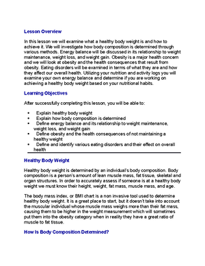 Lesson 4 - Mandatory class assignment - Lesson Overview Fats, lipids ...