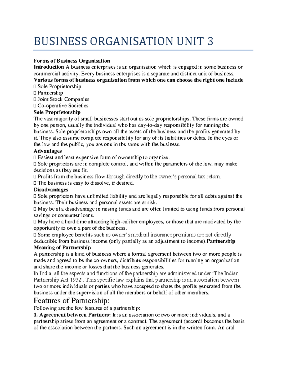 business-organisation-unit-3-business-organisation-unit-3-forms-of