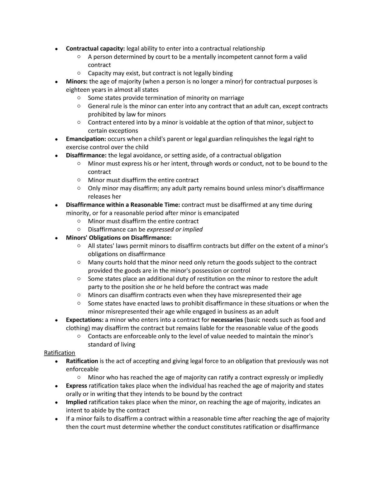 assignment worksheet 12 3 contractual capacity