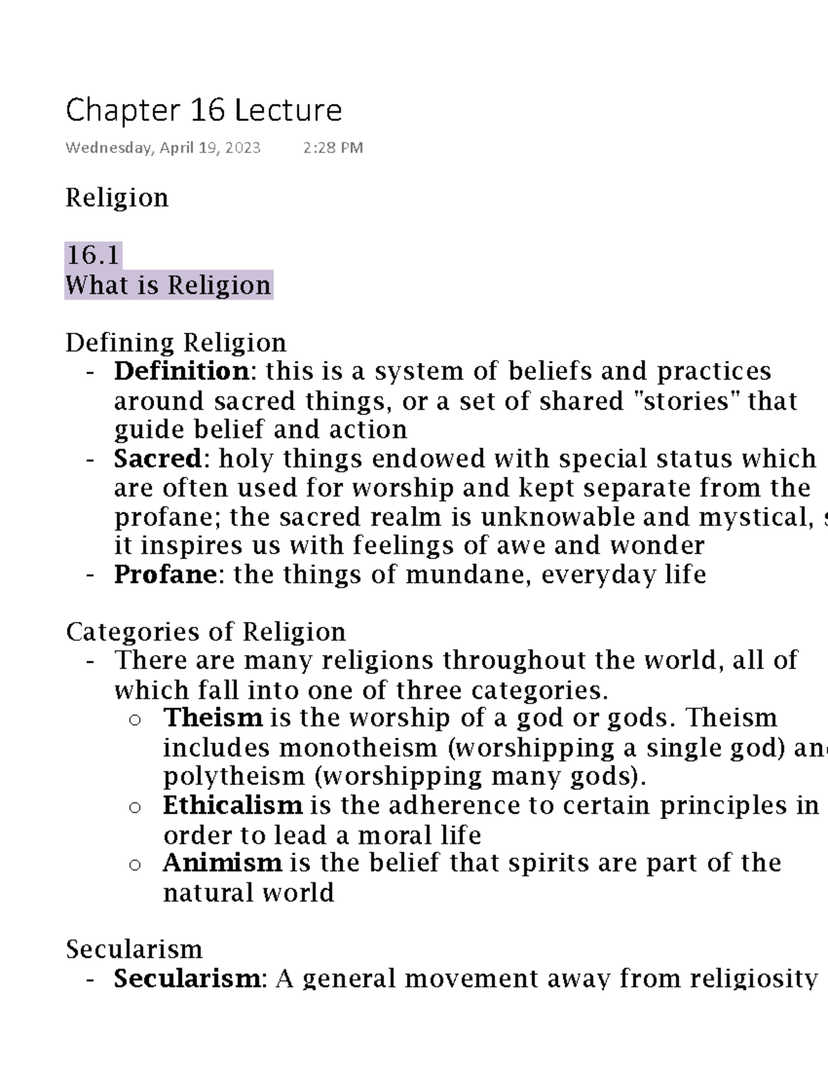 chapter-16-lecture-notes-religion-what-is-religion-defining