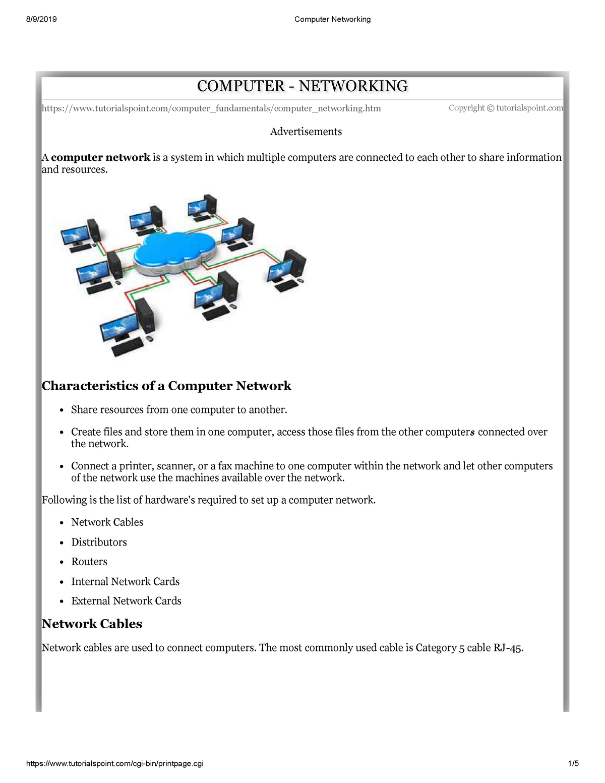 unit 19 computer networking assignment 1