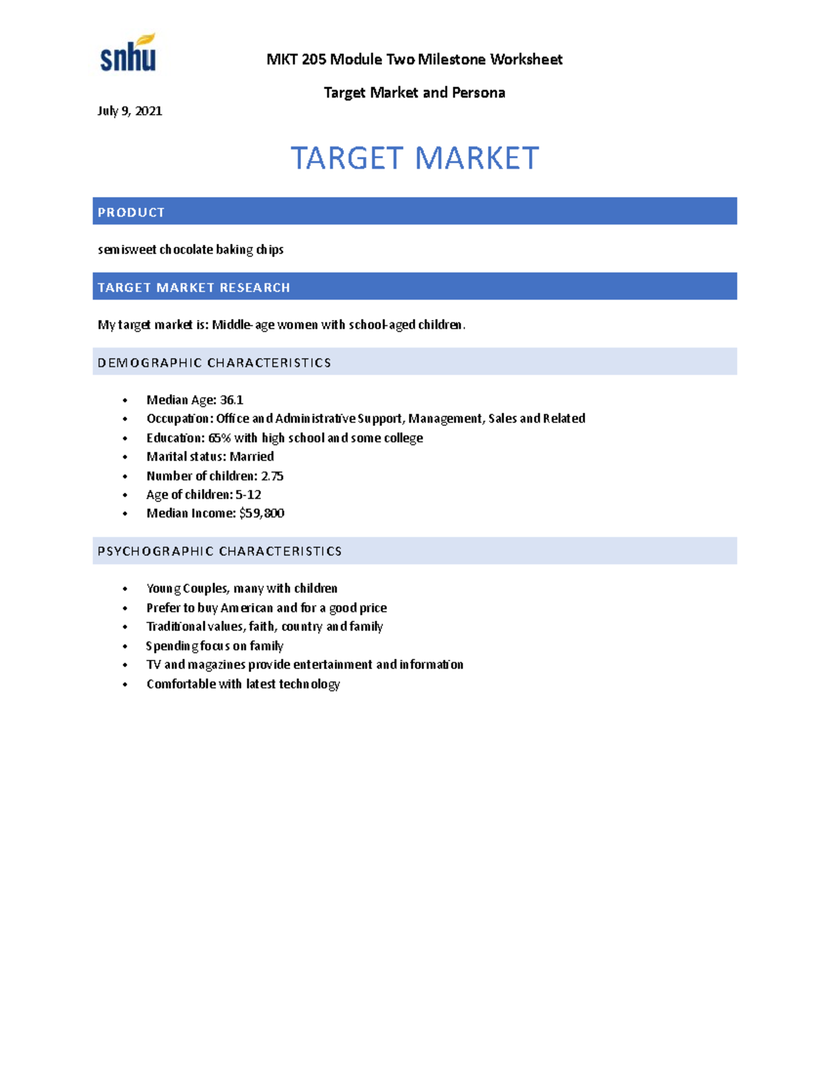 MKT205 Module Two Milestone Project - MKT 205 Module Two Milestone ...