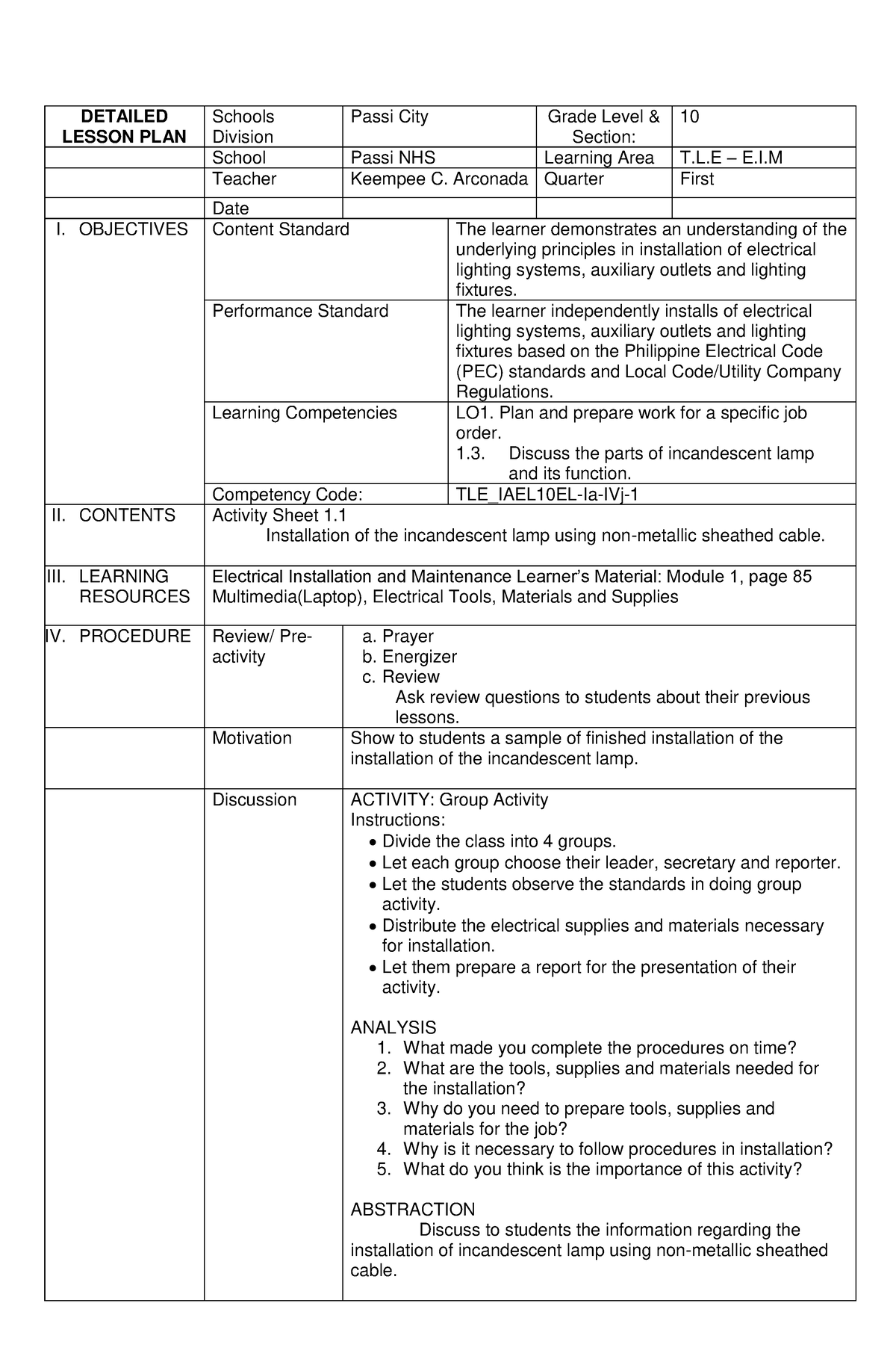 Pdfcoffee - SANA ALL - DETAILED LESSON PLAN Schools Division Passi City ...