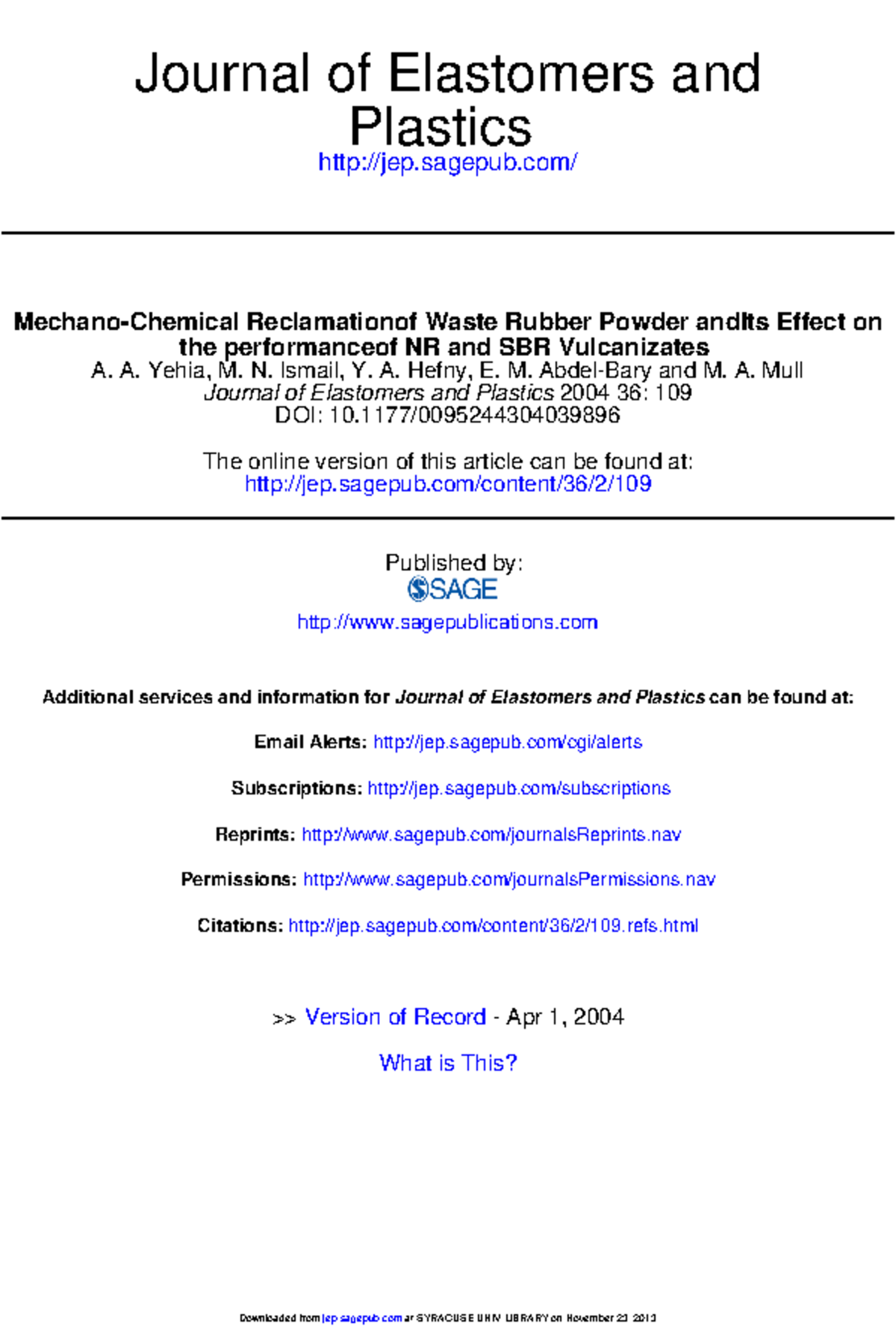 Yehia 2004 4 - elastomeros - jep.sagepub/ Plastics Journal of ...