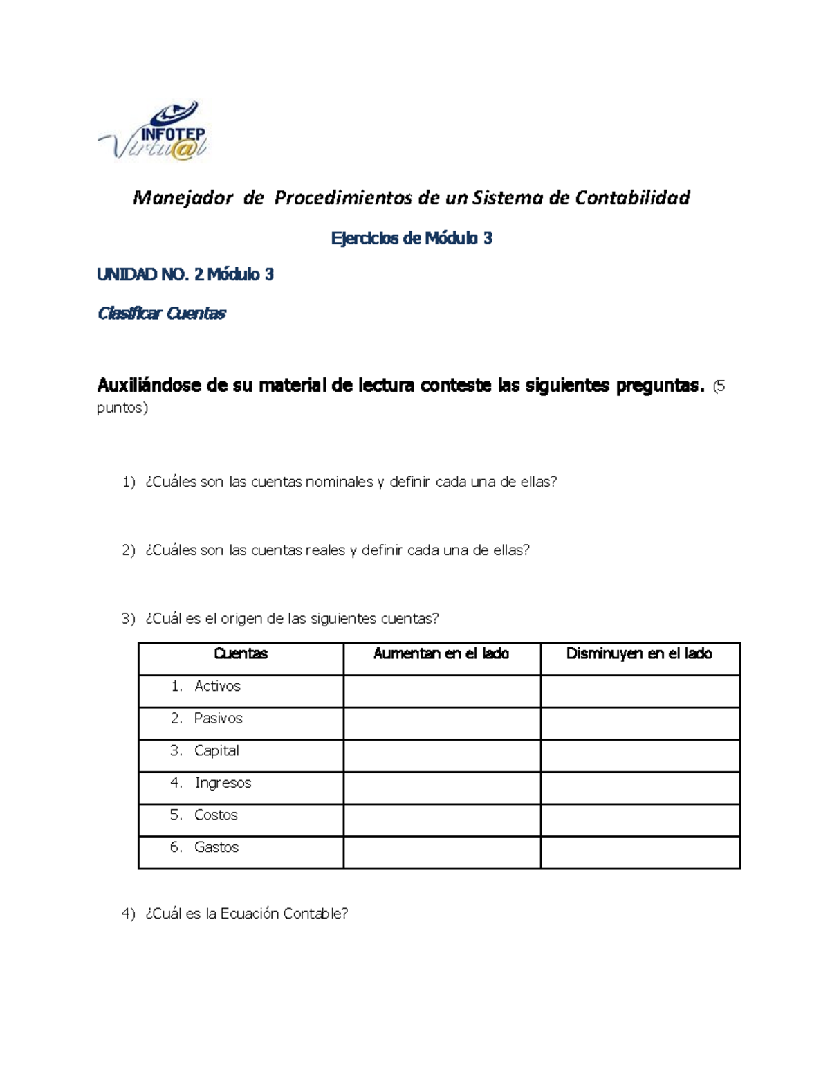 Actividad No. 1 Unidad 1 Modulo 3 (5) - Manejador De Procedimientos De ...