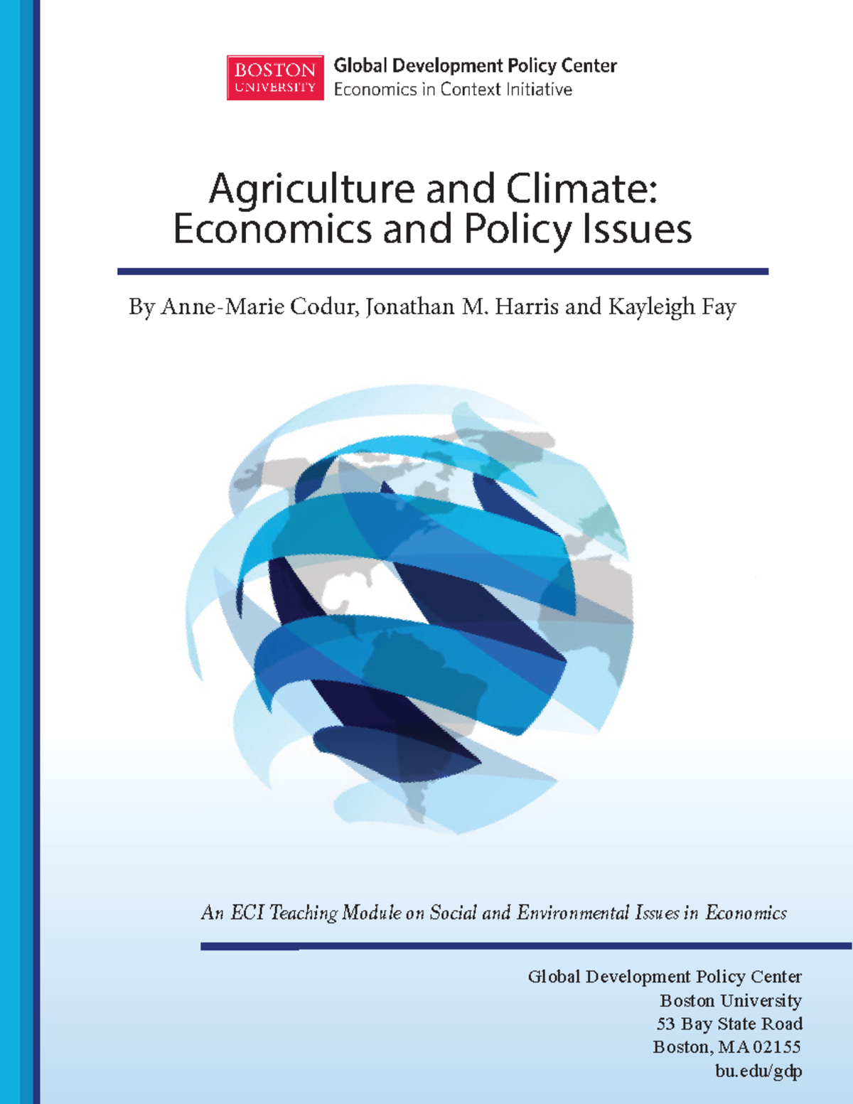 Agriculture and Climate module 1 - Global Development Policy Center ...