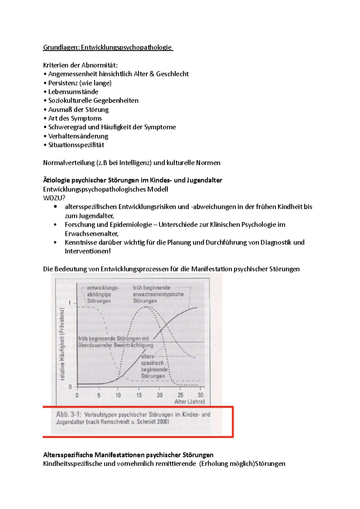 3 Entwicklungspsychpathologie - Grundlagen ...