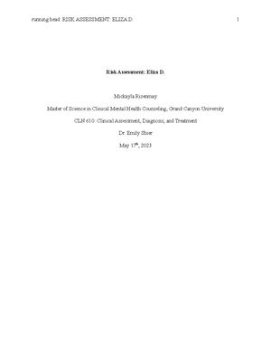 CNL 610 RS T8Discharge Summary - CNL-610: Topic 8 Discharge Summary ...