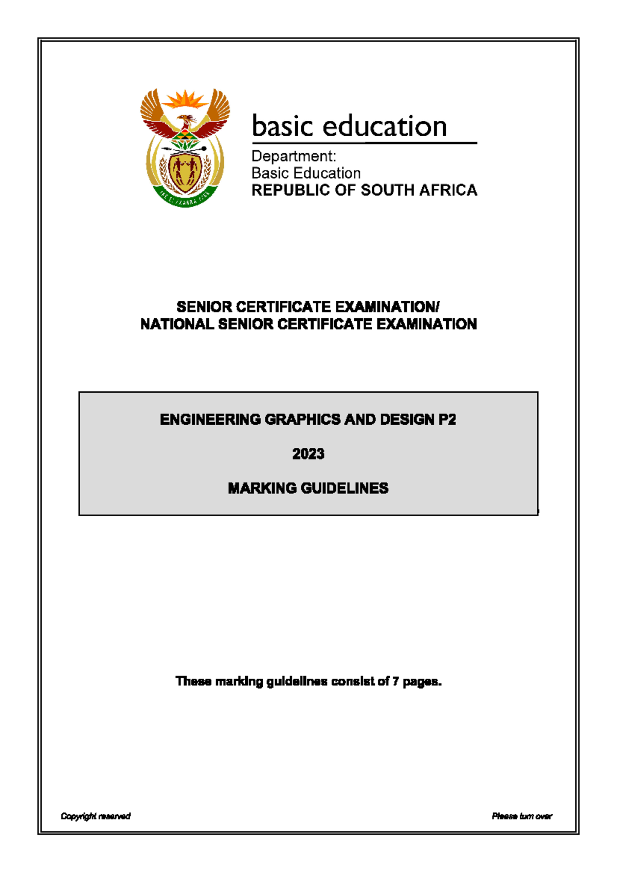 Engineering Graphics Design P2 May June 2023 Mg Eng Studocu Engineering Graphics Design P2 May June 2023 Mg Eng Studocu