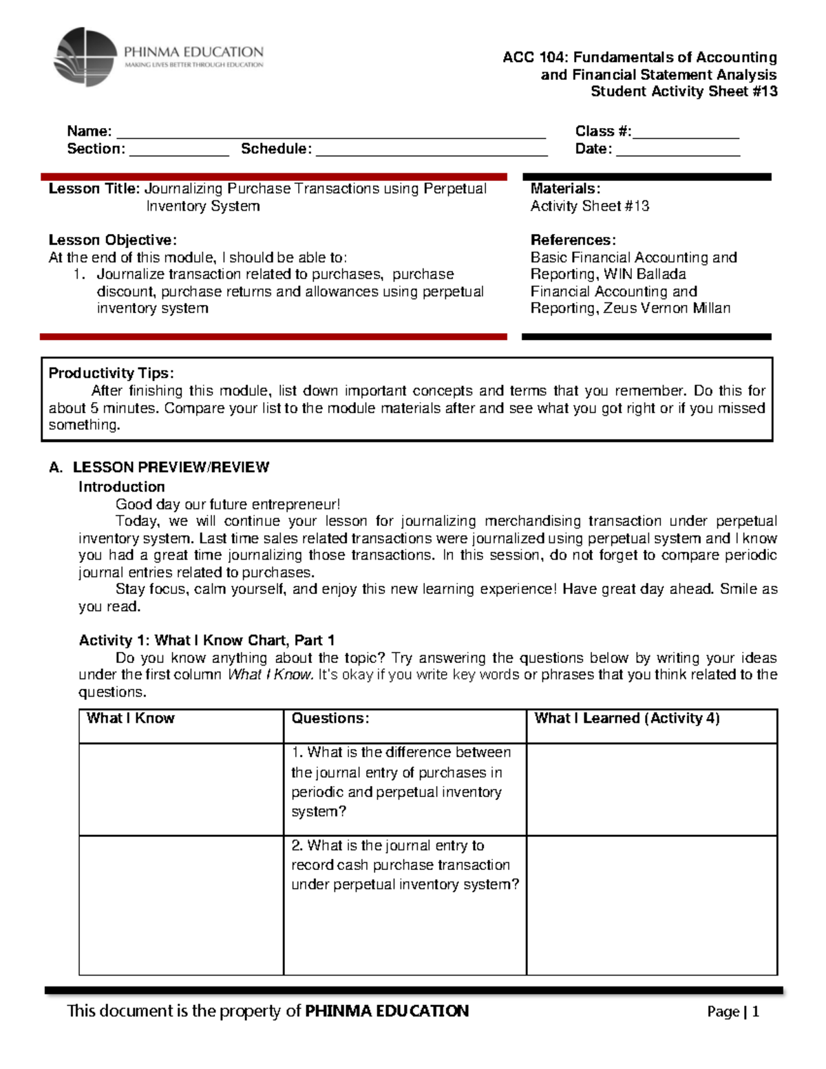 SAS#13-ACC104 - related to marketing - and Financial Statement Analysis ...