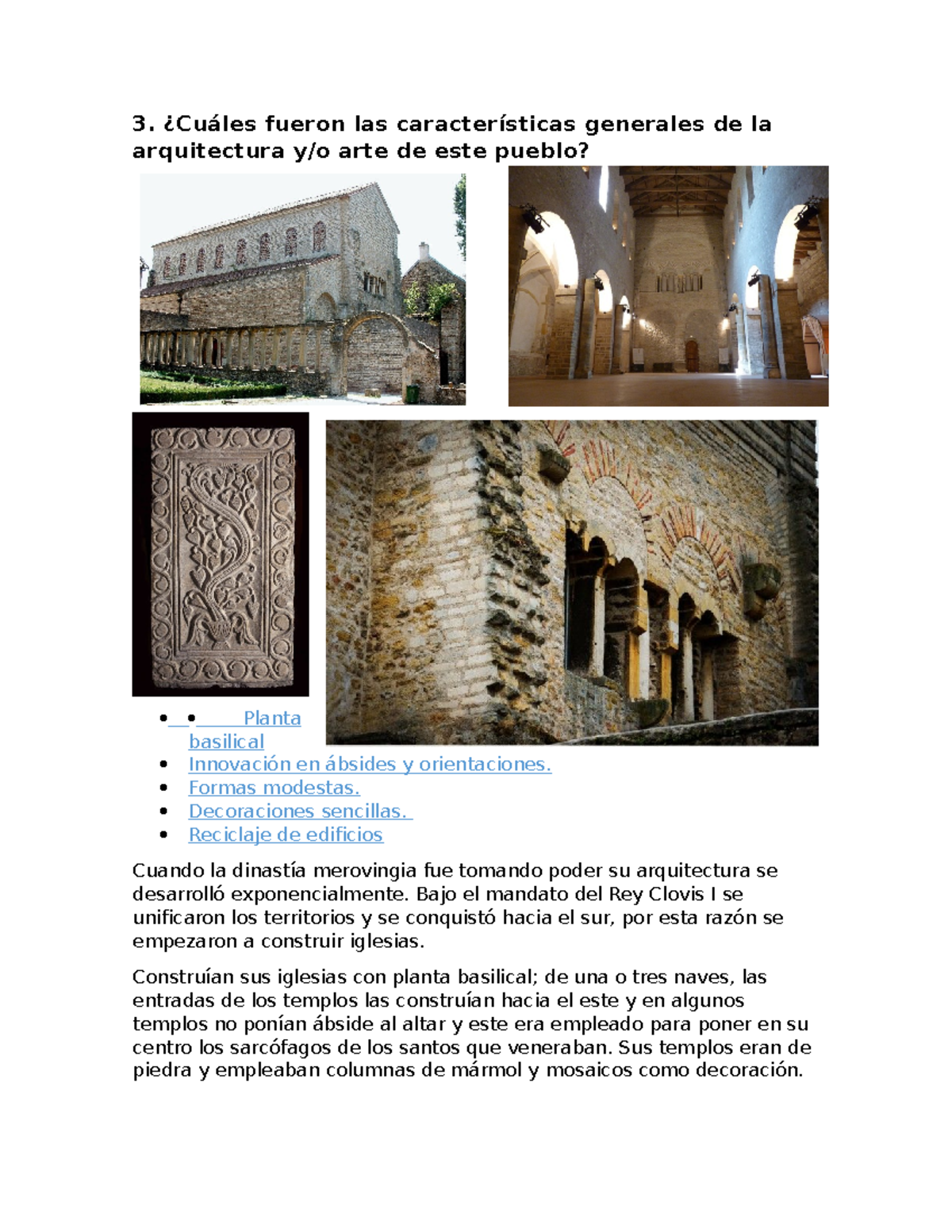 Arquitectura Merovingia - 3. ¿Cuáles fueron las características ...