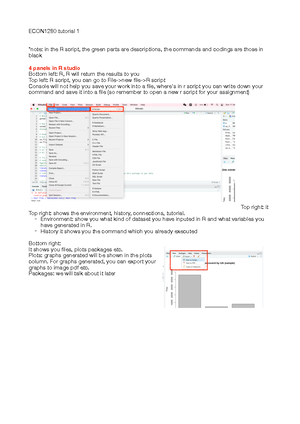 ECON1280 Homework 1 - 1 ECON1280 Analysis of Economic Data Assignment I ...