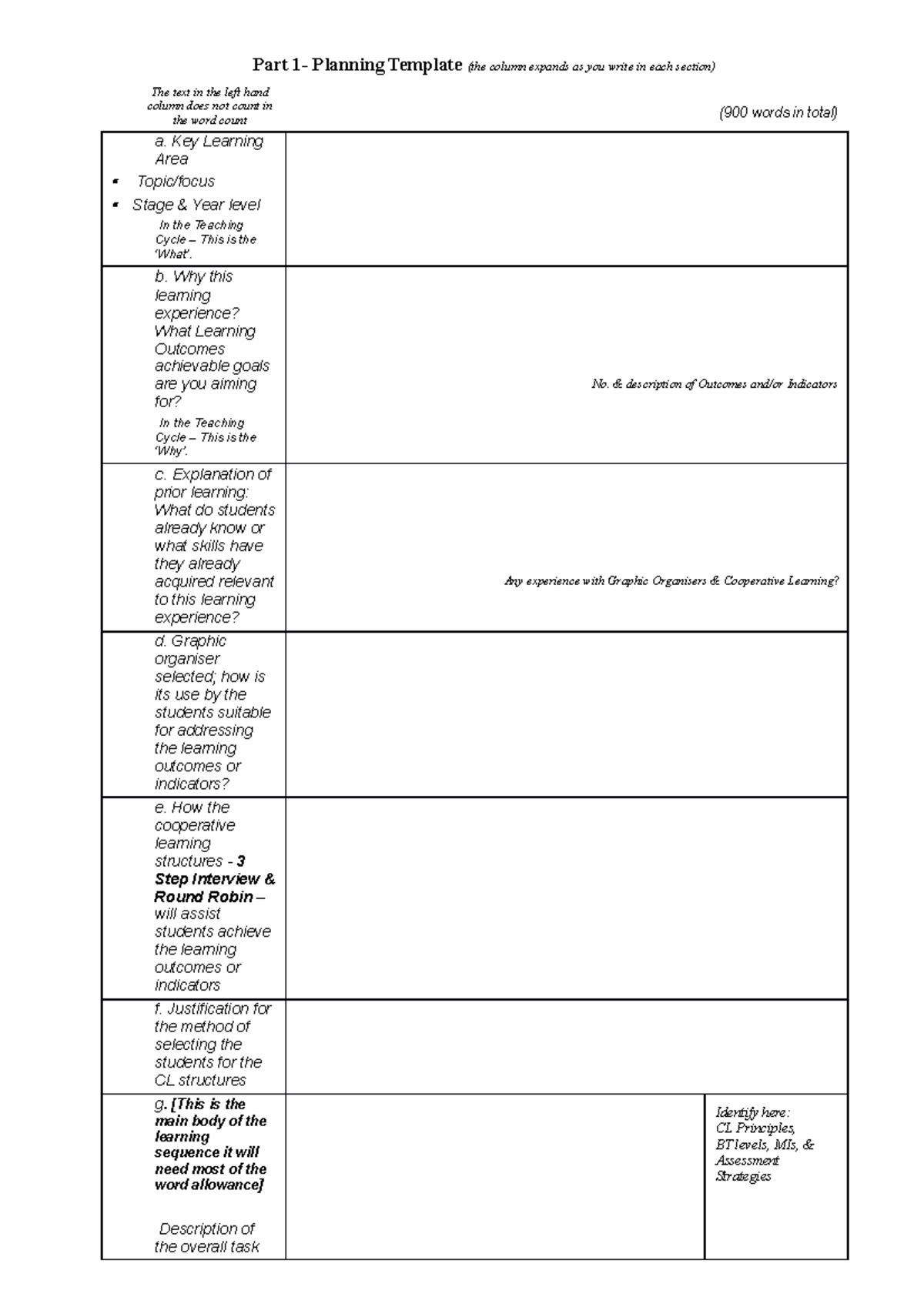 Part 1 The Planning Template T3, 2016-2017 - Part 1- Planning Template ...