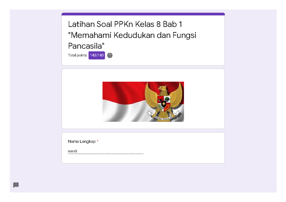 Latihan Soal PPKn Kelas 8 Bab 1 Memahami Kedudukan Dan Fungsi Pancasila ...