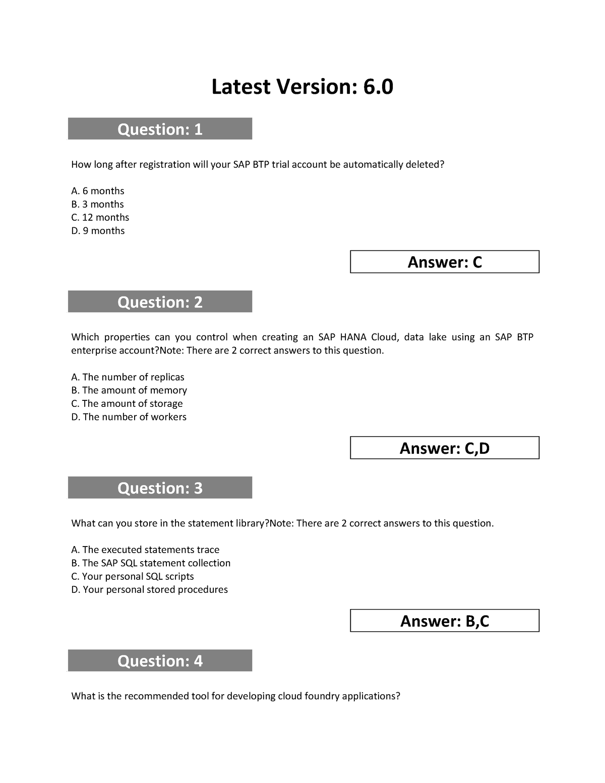 C-HCADM-01 Latest Exam Camp