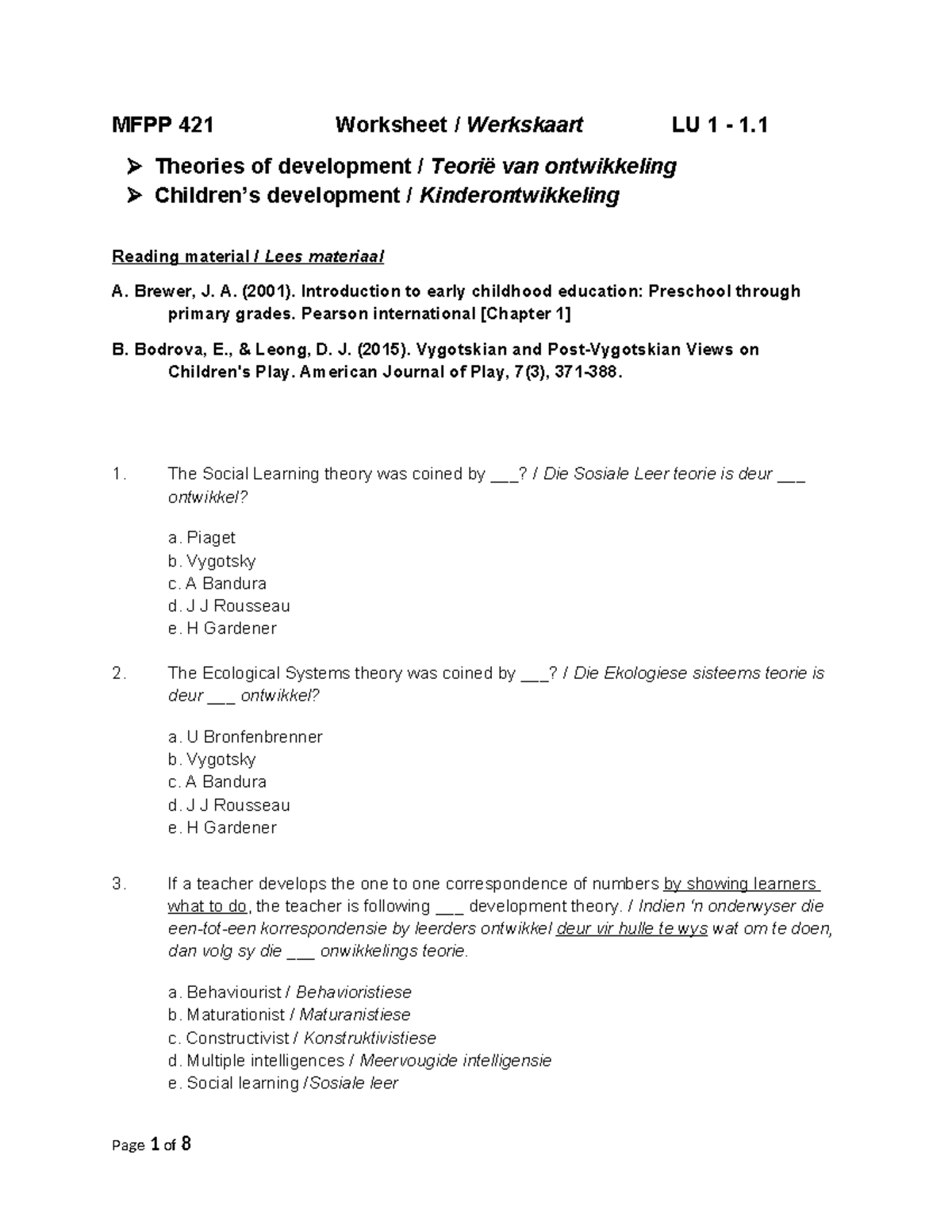 Final 2023 MFPP 421 - LU 1.1 Worksheet - 10 Aug - MFPP 421 Worksheet ...