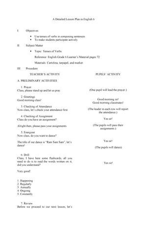 Division OF Simple Fraction - A Detailed Lesson Plan in Mathematics 6 I ...