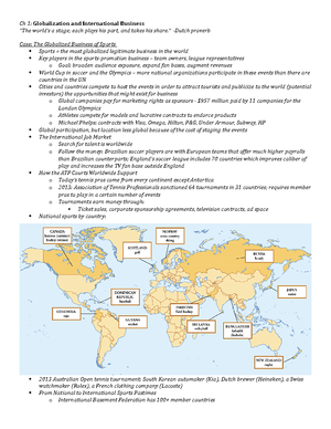Chapter 1 - Globalization and international business Globalization - a ...