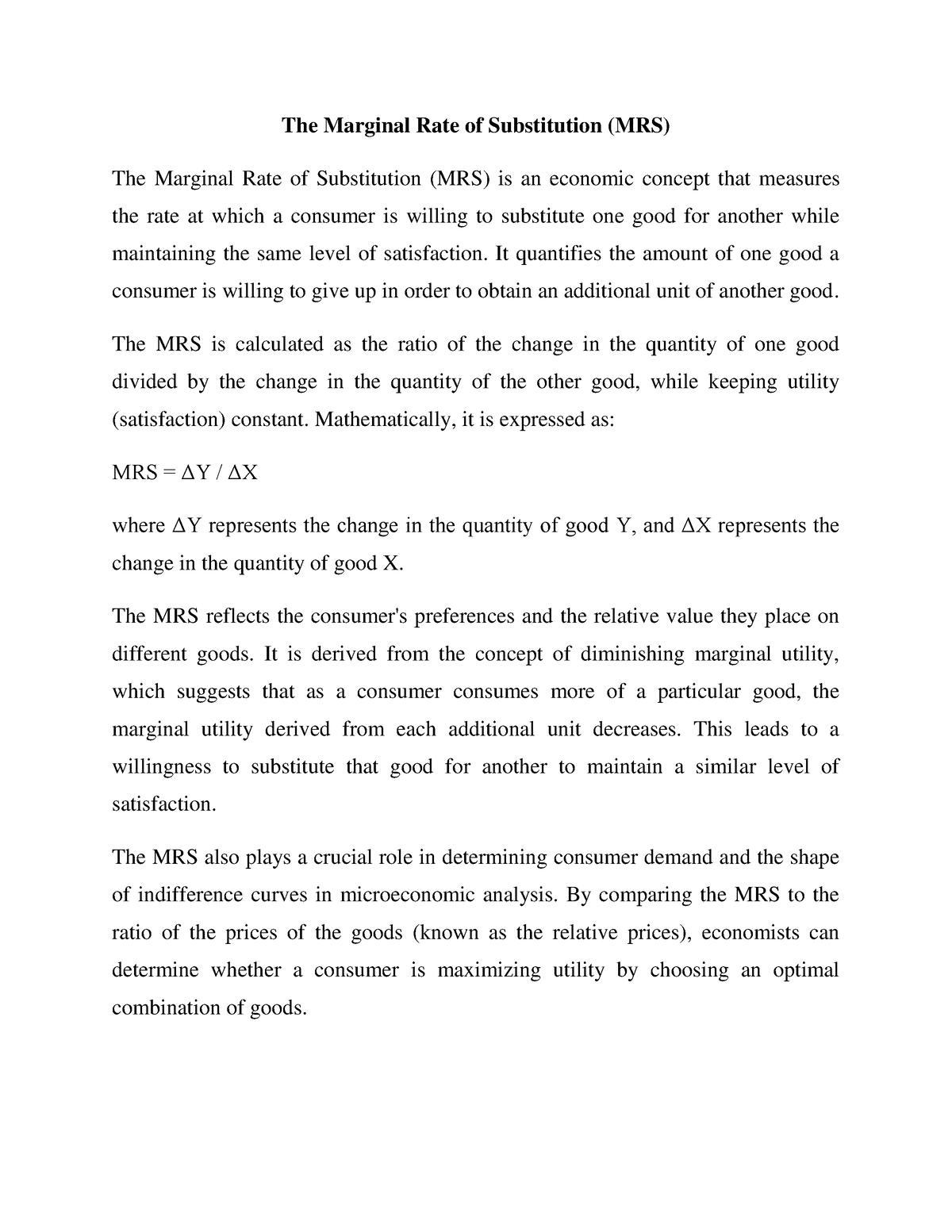 the-marginal-rate-of-substitution-it-quantifies-the-amount-of-one