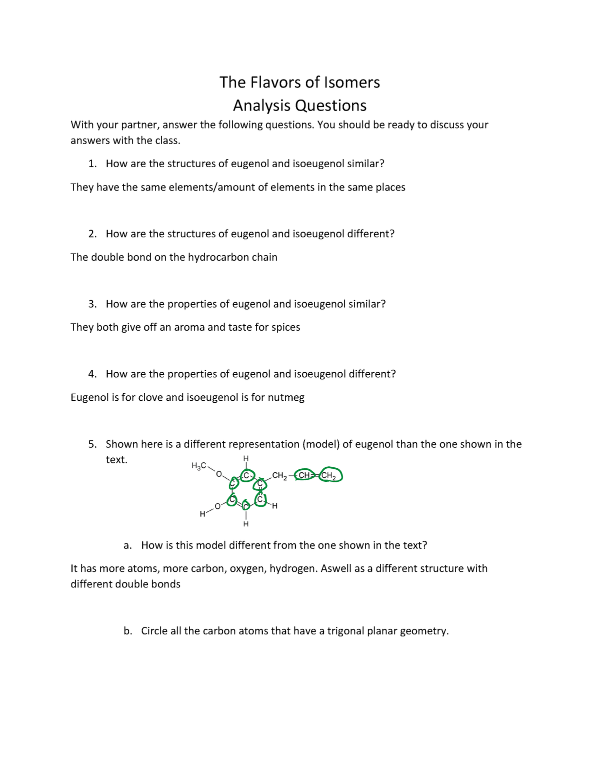 Isomers+questions - Its anwsers to isomer questios - The Flavors of ...