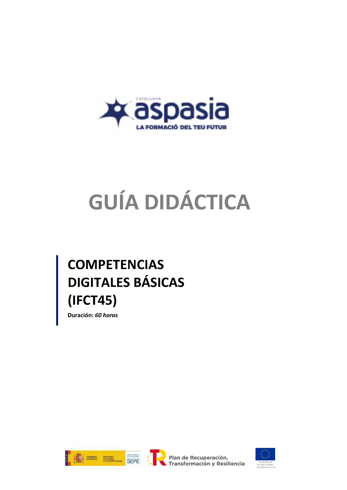 1. Competencias Digitales Básicas Guía Alumno IFCT45 - GUÕA DID¡CTICA ...