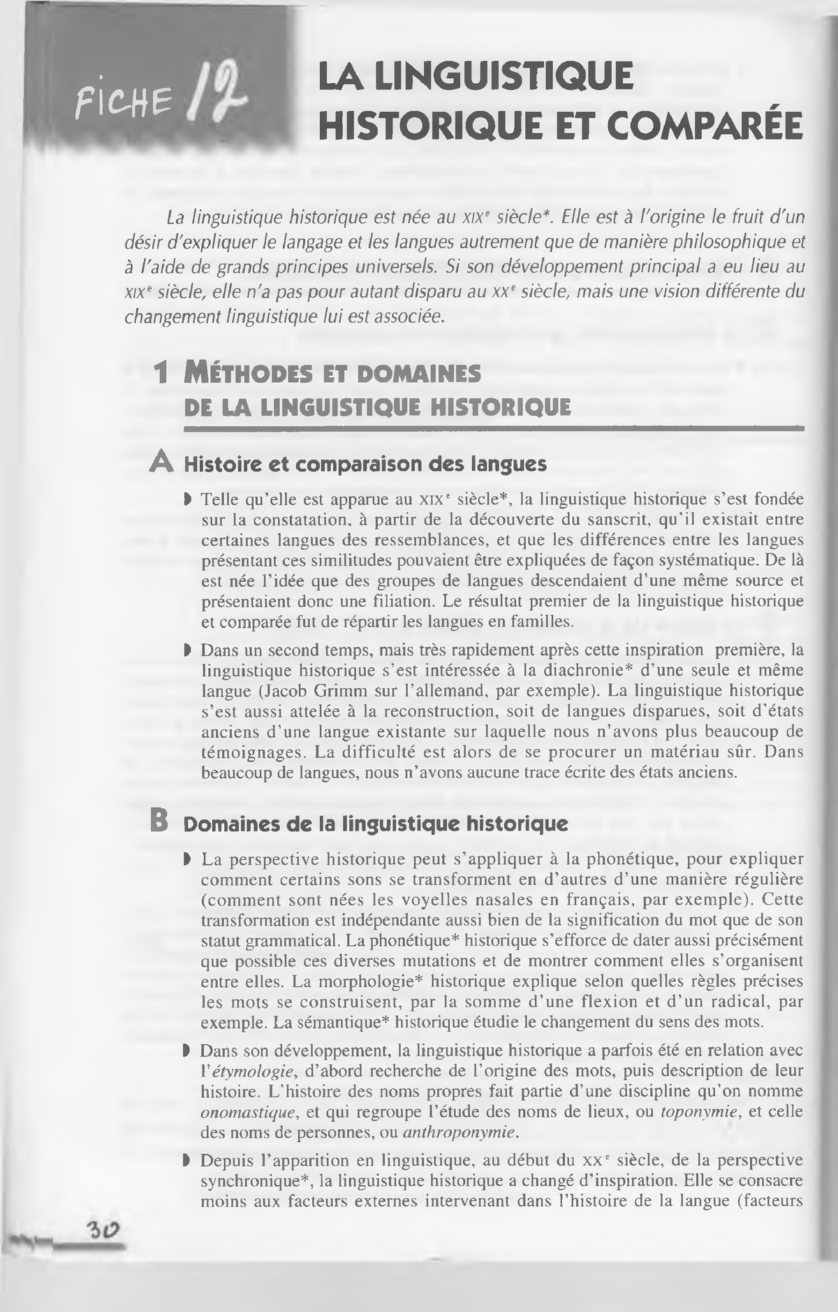 La Linguistique - 12 - La Linguistique Historique Et Comparée - F\c W E ...