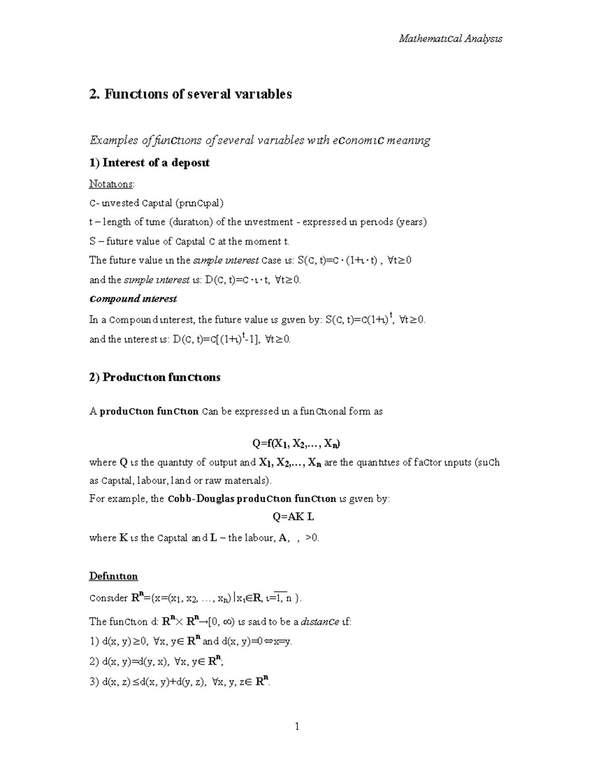 Mateatica - Summary Fuzzy mathematics - 2. of several Examples of of ...