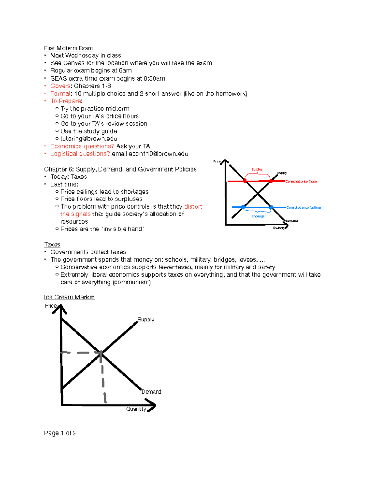 Note 6 Summary Chapter 6 Econ 0110 Studocu