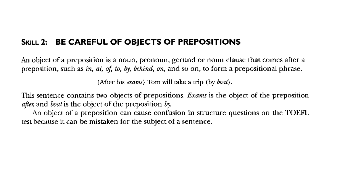 W3 Object of preposition; appositive - Bahasa Inggris - Studocu