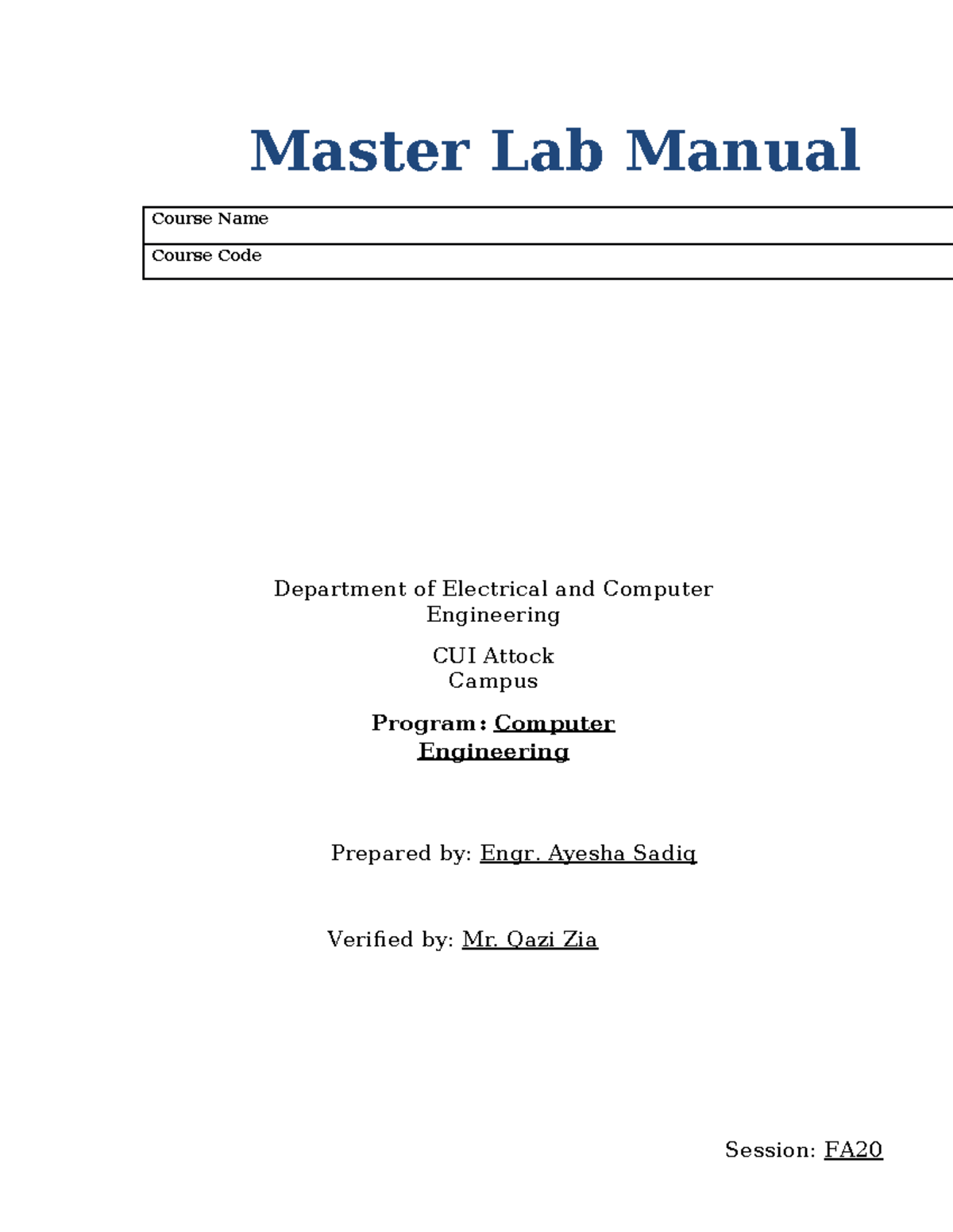 OS Manual Updated version 2022 - Master Lab Manual Course Name Course ...