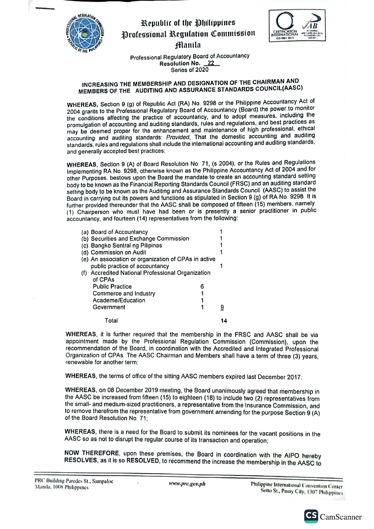 PRC - concept - AudPrinciples - CamScanner CamScanner - Studocu