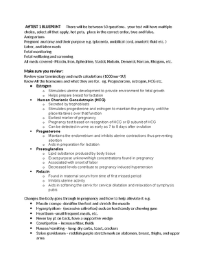 OB Final-1 - Lecture notes - Know dilatation effacement and station ...