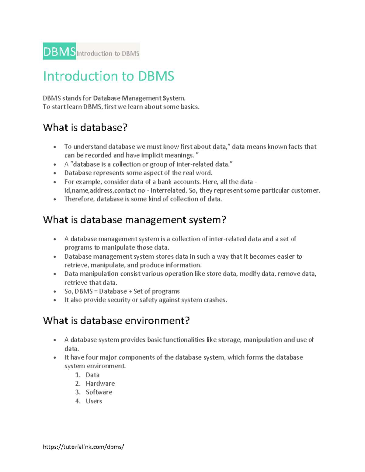 dbms-to-start-learn-dbms-first-we-learn-about-some-basics-what-is