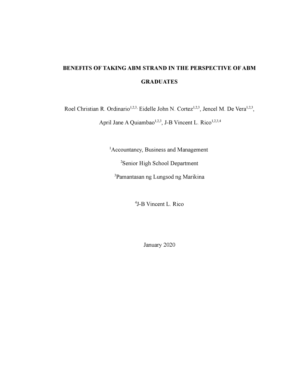 thesis about abm strand quantitative research