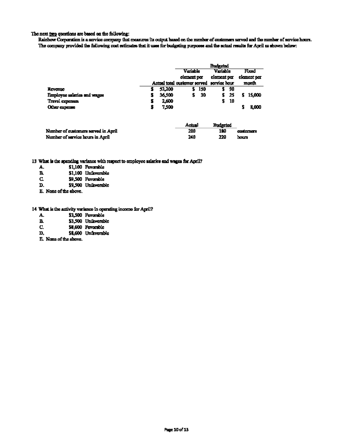 ACC3200 practice midterm 2 Spring 2020 Part B - ACC 3200 - Studocu