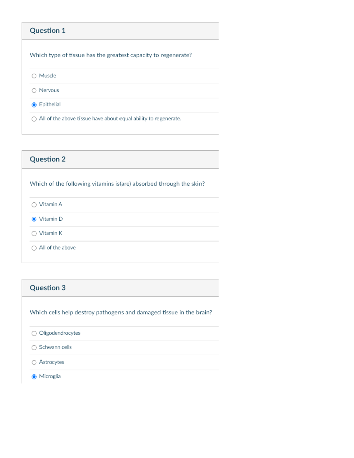 Physio week 4 Quiz - Activity Quiz - BIOL 261 - Studocu