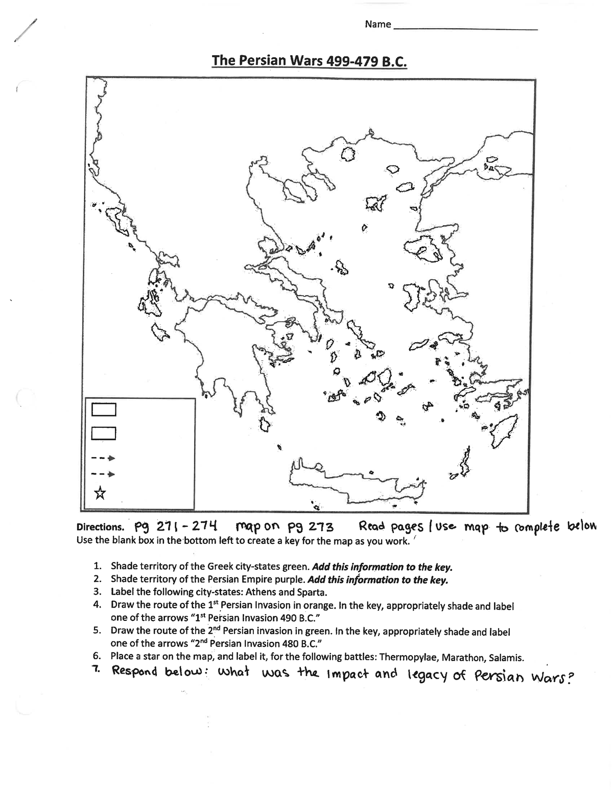 Persian Wars Map - A map of the Persia war routes - Studocu